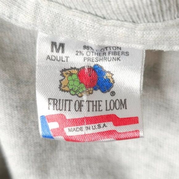 Vintage Hardware City Rock Cats T Shirt Mens Size Medium Gray MiLB Made In USA - Picture 7 of 8